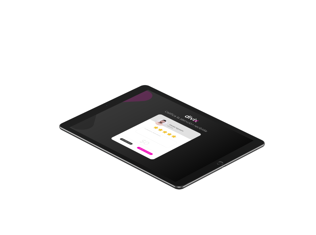 Divix - interfaz de gestión de propinas